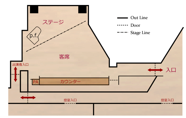 Live Juke 簡易見取り図